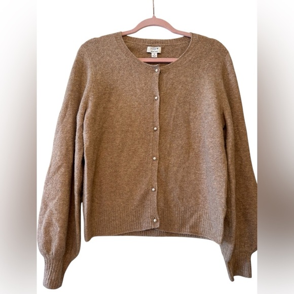 J Crew Extra Soft Puff Sleeve Cardigan - Picture 3 of 12